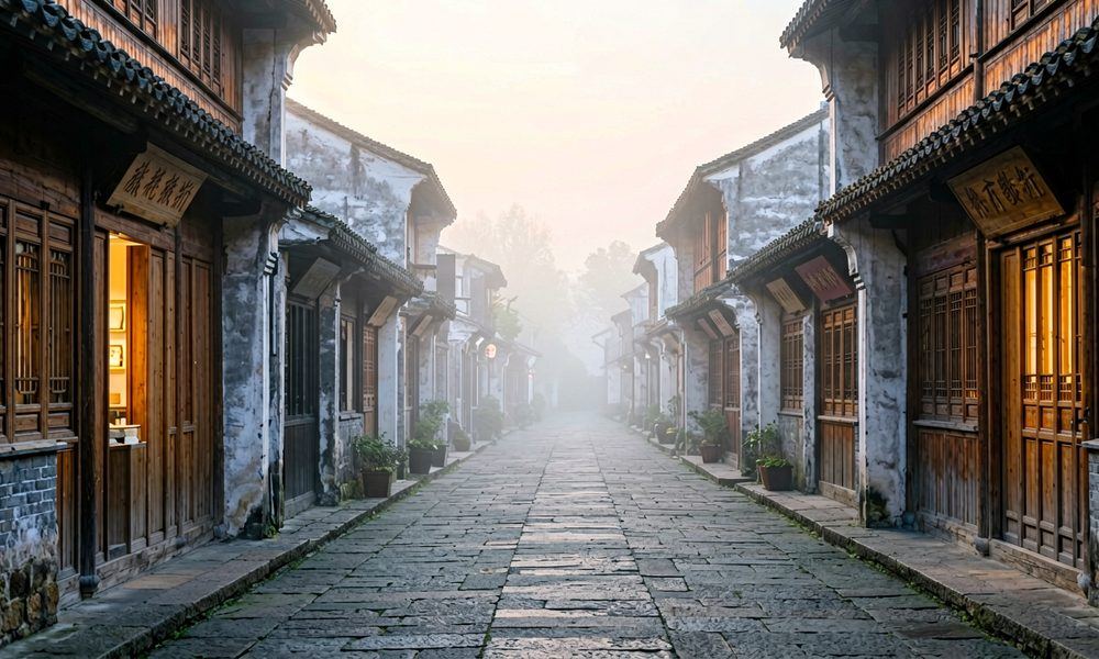 清晨老街:热闹之前的城市