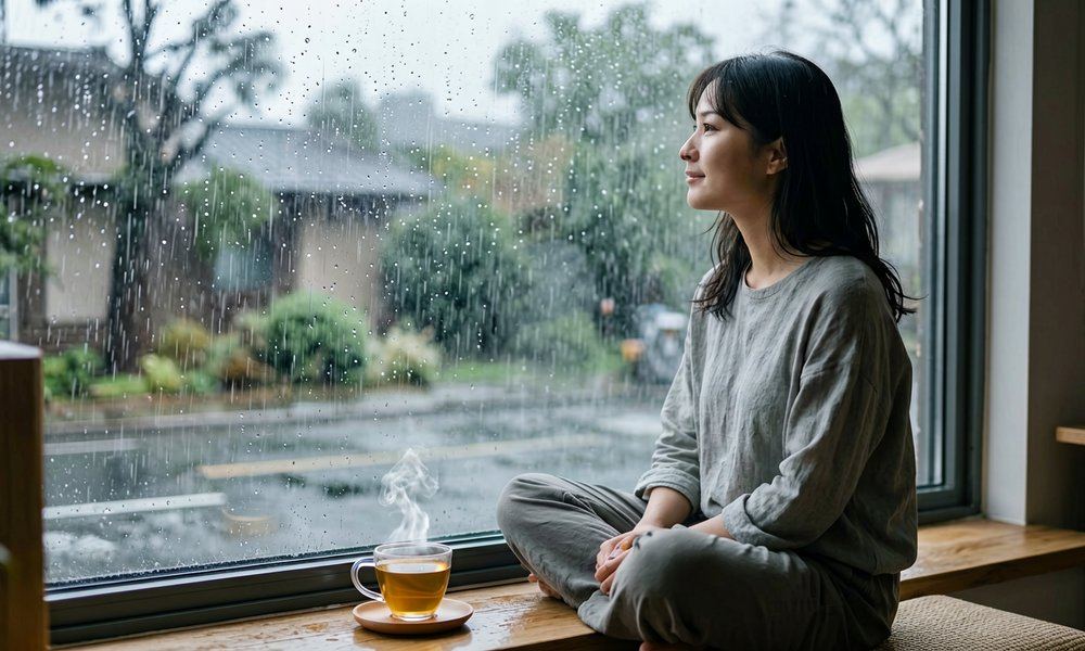 冥想与雨天:听着雨等天晴