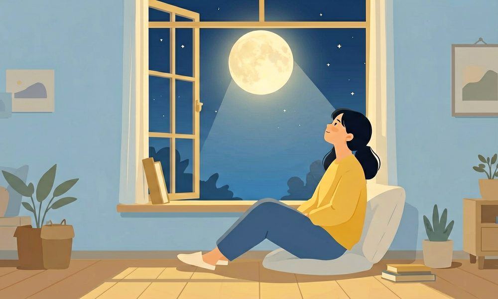 月光冥想:夜晚的宁静练习
