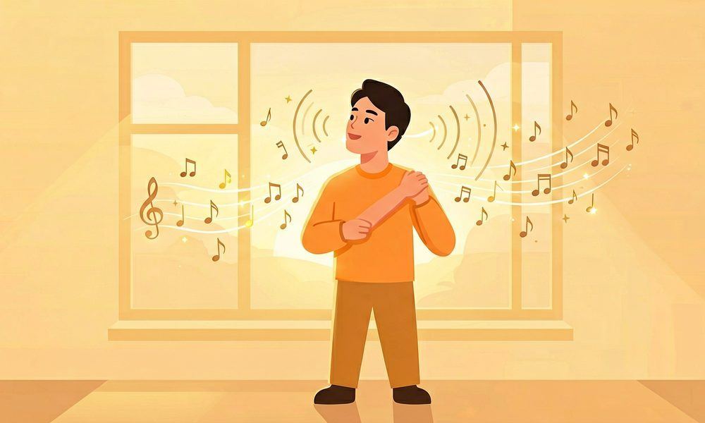 晨间身体音疗:拍打与哼鸣的唤醒
