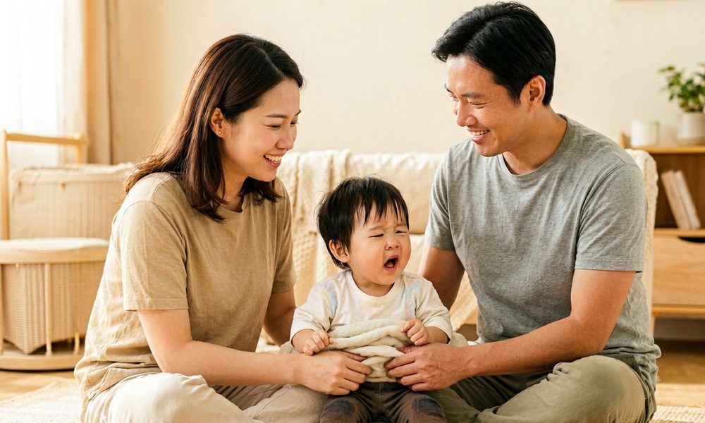 孩子闹情绪时：先稳住自己