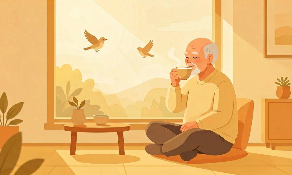 独居老人冥想:一个人的安详晚年