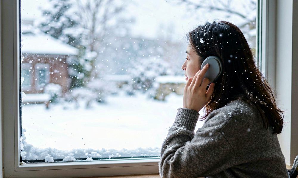 听雪的安静：雪落无声