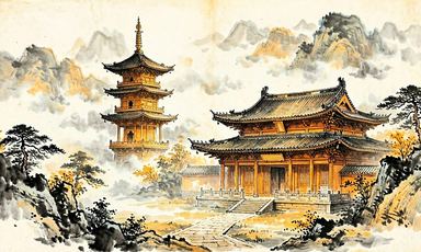 白噪音与古寺:钟声与梵音